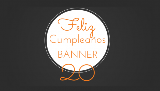¡Feliz aniversario banner!